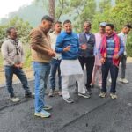 विधायक राम सिंह कैड़ा ने किया छिडाखान – अधोड़ा – मीडार मोटर मार्ग पर  डामरीकरण कार्य का निरक्षण।